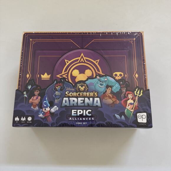 NIB Disney Sorcerer's Arena Epic Alliances Core Set Board Game Strategy NEW - Picture 1 of 7